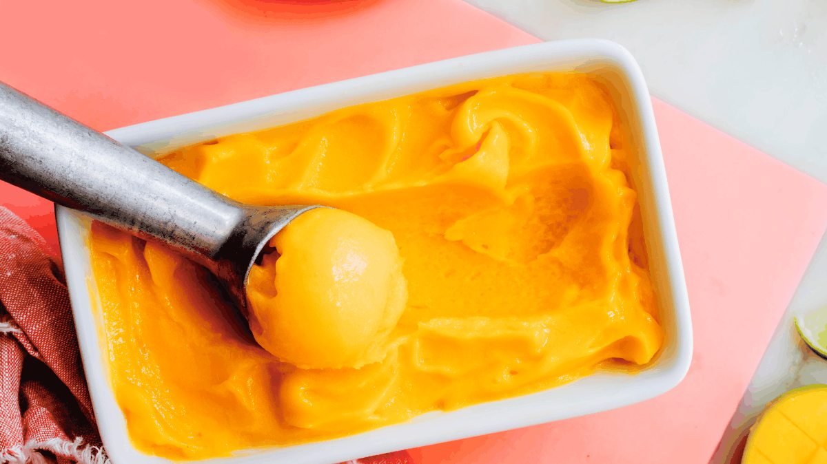 Mango sorbet